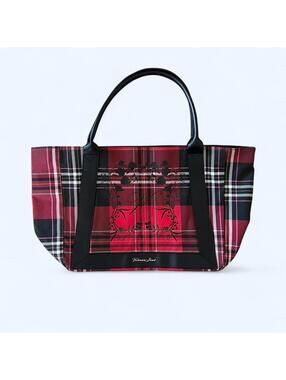 Vintage Y2K Victoria’s Secret Red Plaid Tartan Oversized Tote Bag